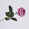 Flores Artificiales de Rosa con Recubrimiento de Goma Estilo Nuevo para Decoración del Hogar, Ramilletes de Boda, Ramilletes de Flores Falsas de Rosa de Alta Gama
