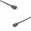 Conector Micro HDMI para HDMI linha curta micro HDMI revolução HDMI fêmea banhado a ouro pequeno para grande 17cm