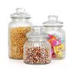 Venta al por mayor de fábrica latas de vidrio selladas latas de té cereales varios frutos secos latas de almacenamiento de bocadillos latas de vidrio para el hogar
