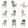 Venta Directa de Fábrica Silla de Ratán para Exteriores Impermeable Protector Solar Restaurante Cafetería Patio Jardín Silla de Ratán para Exteriores Al por Mayor