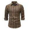 Nueva Camisa Hawaiana de Manga Larga Casual para Hombre Impresa en 3D Serie de Halloween de Comercio Exterior Más Vendida Transfronteriza