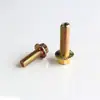 Tornillo de cabeza cóncava con brida hexagonal externa dentada de grado 8.8 color zincado alta resistencia M12 y otros sujetadores estándar