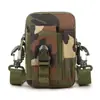 Bolsa de Cintura Camuflada Estilo Militar Portátil de Tecido Oxford Multifuncional Resistente ao Desgaste para Esportes ao Ar Livre Caminhada Armazenamento de Celular com Sistema Molle
