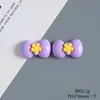 Parche de joyería con hebilla de zapato, hebilla de zapato, lazo de flor brillante de cinco pétalos, hecho a mano con pegamento en crema.