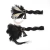 Accesorios para el Cabello Étnicos Ani Indios Accesorios para el Cabello con Borlas y Plumas Vintage Banda para el Cabello de Gato de Modelo de Pasarela para Actuaciones Escénicas y Mascaradas