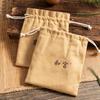 Bolsa de Algodón Gruesa de Doble Capa con Cordón para Almacenamiento, Bolsa para Joyería, Bolsa de Tela para Empaque de Juego de Té