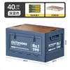 Caja de Almacenamiento Exterior Multifuncional Caja Organizadora de Gran Capacidad Baúl de Camping Caja de Almacenamiento Plegable para Coche de Gran Capacidad