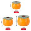 Fábrica atacado boa sorte vaso de flores decorativo laranja vaso de flores de plástico em forma de laranja coisa de pensamento vaso pequeno laranja
