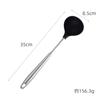 Acero Inoxidable 304 Espátula de Silicona para Cocinar Utensilios de Cocina Espátula para Freír Cuchara para Sopa Resistente a Altas Temperaturas Juego de Espátulas de Silicona para Cocina