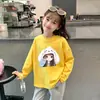 Nuevo Top Infantil Súper Lindo 2026, Hermosa Camiseta Básica, Estampado de Dibujos Animados de Primavera, Algodón Puro, Manga Larga para Niñas