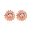 Pendientes de margaritas Joker dulces japoneses y coreanos, pendientes de flores de diamantes con diseño de corazón de niña, joyería de moda al por mayor