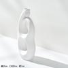 Vaso Cerâmico Criativo Nórdico Branco Shumen Decoração Doméstica Moderna Simples Flores Secas Sala de Estar Arranjo de Flores Ornamentos