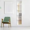 Pegatina de Pared Espejo Suave Cuadrado de Acrílico Autoadhesiva Espejo de Cuerpo Entero de Alta Definición Pegatina de Espejo con Forma de Dibujo Animado de Acrílico No Requiere Taladrar
