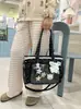 Bolsa de Lona para Mujer Bolso de Hombro 2025 Versátil Lindo Bolso para Libros Bolso Tote de Gran Capacidad Bolso para Tutoría Bolso Cruzado para Estudiante
