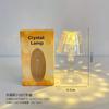 Lámpara de Mesa Pequeña de Cristal Creativa Luz Nocturna Digital LED Lámpara de Noche para Dormitorio de Residencia Lámpara de Atmósfera Adornos de Decoración de Escritorio