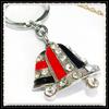 Processamento de Fábrica Personalizado Novo Pingente de Chaveiro de Metal Joia de Liga Presente Chaveiro com Diamante Pegajoso Chave Oem
