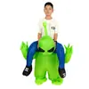 Disfraz Inflable Divertido de Horror para Caminar de Halloween Accesorios para Actuaciones Festivas Disfraz Capa Bicicleta Disfraz de Extraterrestre Pasarela
