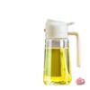 Olla de Aceite de Vidrio Integrada de Gama Alta con Spray, Botella Spray de Doble Uso Dos en Uno, Comestible para Panqueques, Olla de Aceite sin Fugas, Cocina Casera