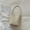 Bolsa com padrão trançado Shuai Mi Jia, bolsa feminina de estilo descontraído, bolsa de ombro única, bolsa de mão sob o braço elegante de alta moda estilo coreano