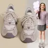 Tênis Feminino 2025 Outono Novo Versátil Sapatos para Crianças Grandes Sapatos de Malha para Meninos Casuais Estudante Respirável Sapatos de Pai