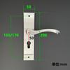 Fechadura com Maçaneta de Aço Inoxidável Fechadura de Porta Interna Fechadura de Porta de Quarto Maçaneta Fechadura de Porta de Madeira Mecânica Sala Estilo Simples Anti-Arrombamento Segurança