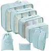 Conjunto de Bolsas de Armazenamento para Viagem Transfronteiriça com Sete ou Oito Peças, Bolsa de Armazenamento para Viagem de Negócios, Bolsa de Armazenamento de Grande Capacidade, Conjunto de Armazenamento à Prova d'Água