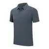 200g Alta Calidad Transfronterizo Sin Costuras Camisas de Manga Corta para Hombre y Mujer Negocios Bordado Profesional de Alta Calidad Fábrica de Polos