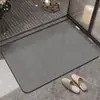 Tapete de Chão Moderno Minimalista de Terra de Diatomáceas para Banheiro, Vaso Sanitário e Entrada de Lavatório, Tapete de Pé de Secagem Rápida com Acabamento de Luxo, Tapete de Chão para Banheiro