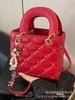 Bolsas de alta qualidade para mulheres 2024 Novo design de nicho Bolsa transversal Estilo de celebridade da internet Outono e inverno Bolsa acolchoada Princesa Diana