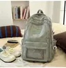 Versión Coreana de la Nueva Mochila Estilo Ins de Alta Apariencia Estilo Universitario Fresca y Linda con Oso para Estudiantes de Secundaria y Preparatoria, Mochila Ligera