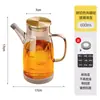 Pote de Óleo de Vidro para Uso na Cozinha, Garrafa de Óleo Antigotejamento, Garrafa de Condimento para Molho de Soja e Vinagre, Recipiente Grande de Óleo de Aço Inoxidável Fácil de Usar