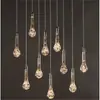 Nuevo Salón de Bodas Hierro Forjado Galvanizado Cristal Acrílico Araña Iluminación Accesorios de Boda Cadena de Perlas Araña de Vestíbulo de Hotel