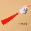 Pingente Borla Coelho de Jade Bordado Novo Estilo Nacional Chinês Estilo Antigo Ornamento de Lapela Hanfu Qipao Pingente de Bolsa Souvenir