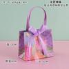 Bolsa de papel cuadrada para floristería, bolsa de regalo cuadrada de fondo ancho, bolsa de mano para pastel, bolsa de regalo para el Día de San Valentín