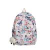 Mochila al por mayor 2024 Nueva Moda Color Mariposa Mochila Escolar para Estudiantes Trendy Casual Simple de Nylon