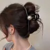 Nuevo pinza de pelo de felpa 2026 para mujer, pinza de tiburón extragrande de alta gama, pinza versátil para la parte trasera de la cabeza, adecuada para cabello grueso