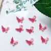 Nueva joyería de manicura Yiwu, deseo puro, tulipán salvaje, mariposa, joyería de manicura, decoraciones de manicura luminosas, venta al por mayor