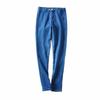 Jeans Europeus e Americanos Slim-Fit de Cintura Alta Super Elásticos com Levanta Bumbum Calças Femininas Slim-Fit Justas ao Quadril de Comprimento Tornozelo Calças Femininas
