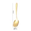Cuchara de acero inoxidable 304 de alta calidad con recubrimiento de titanio, cuchara de servicio engrosada, cuchara común, cuchara de buffet, juego de colador