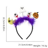Diadema Divertida de Dibujos Animados para Halloween Accesorios para el Cabello Decoraciones para Fiesta Temática del Festival de Fantasmas Diadema de Murciélago Araña Hebilla para la Cabeza