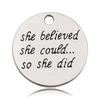 Zhongcheng Tíbet Plata Colgante Letra Inglesa DIY Aleación Encanto Pulsera Accesorios de Joyería Material Bestseller de Amazon