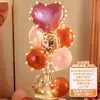 Decoraciones del Día de San Valentín Chino, globos de mesa, accesorios para crear un ambiente festivo y un sentido de ceremonia en centros comerciales y joyerías