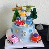 Carros Carrinho de Puxar Decoração de Bolo Carro Crianças Aniversário Infantil Mesa de Sobremesas Decoração Enfeites de Encaixar