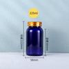 Botella de medicina azul, botella vacía de PET, botella de atención médica de alto grado, botella de cápsula, botella de tableta de aceite de pescado, tableta de caramelo, subbotella