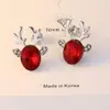 Brincos de Rena de Natal Simples Versáteis Nova Moda Transfronteiriça Europeia e Americana Brincos de Desenho Animado Personalizados Joias para Atacado
