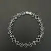 Pulsera Popular Transfronteriza de Amazon Pulsera de Trébol de Cuatro Hojas Colorida Completa de Diamantes de Zirconia Moda Europea y Americana Lujosa Pulsera
