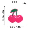 Parche Bordado de Toalla de Fruta de Dibujos Animados Parche Bordado de Cereza Fresa Estilo Lindo Decoración de Ropa Parche para Coser