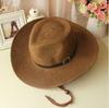 Sombrero de vaquero occidental plegable de verano con protector solar, para exteriores, para playa, viajes, ala grande, sombrero de paja para hombre