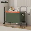 Nuevo estante de almacenamiento móvil con ruedas para exteriores transfronterizo, carrito pequeño, estante de almacenamiento de bocadillos para sala de estar, estantería móvil