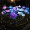 Lámpara de Suelo de Hortensia Simulada Solar Impermeable para Exteriores Lámpara Decorativa de Jardín para Patio Césped Venta Caliente Temu